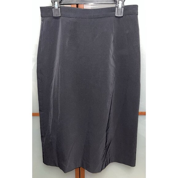Betsey Johnson Vintage 90s 00s Womens Black Stretch Straight Pencil Skirt Size S - Picture 1 of 6